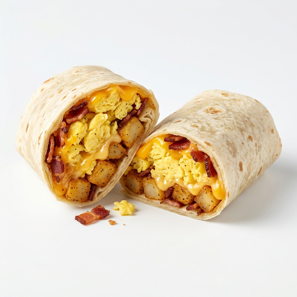 Breakfast Burrito, Bacon Combo