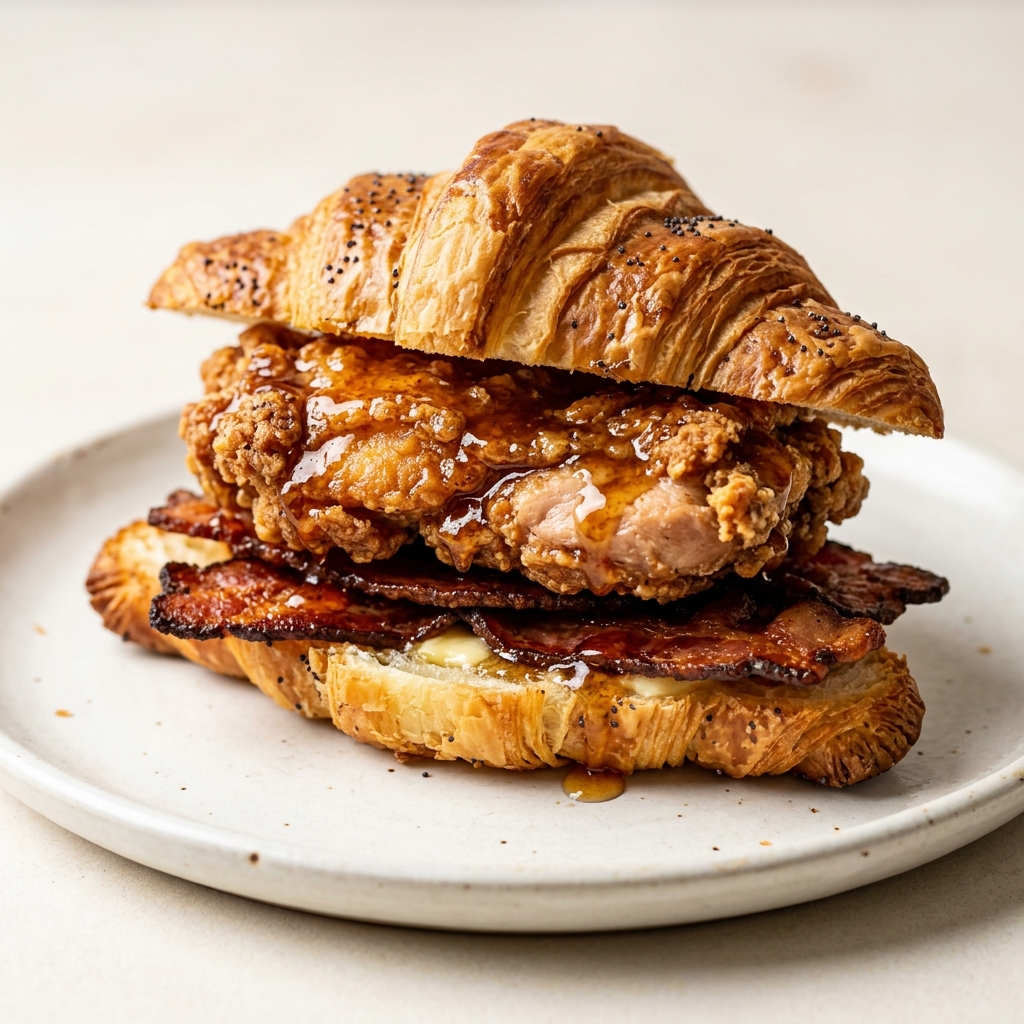 Maple Bacon Chicken Croissant Combo