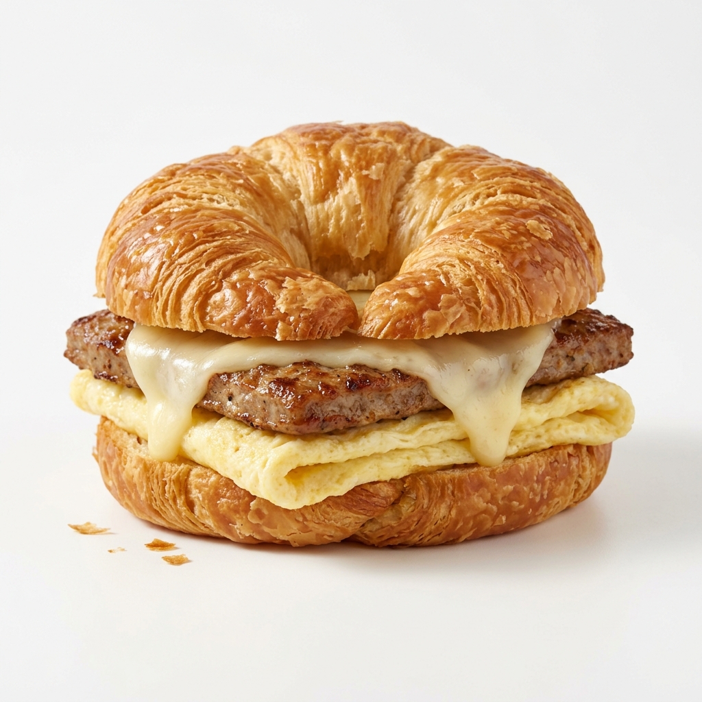 Sausage, Egg & Swiss Croissant Combo